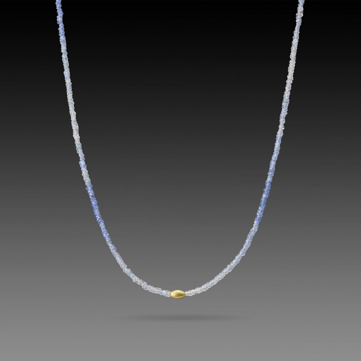 Ombre Sapphire Beaded Necklace