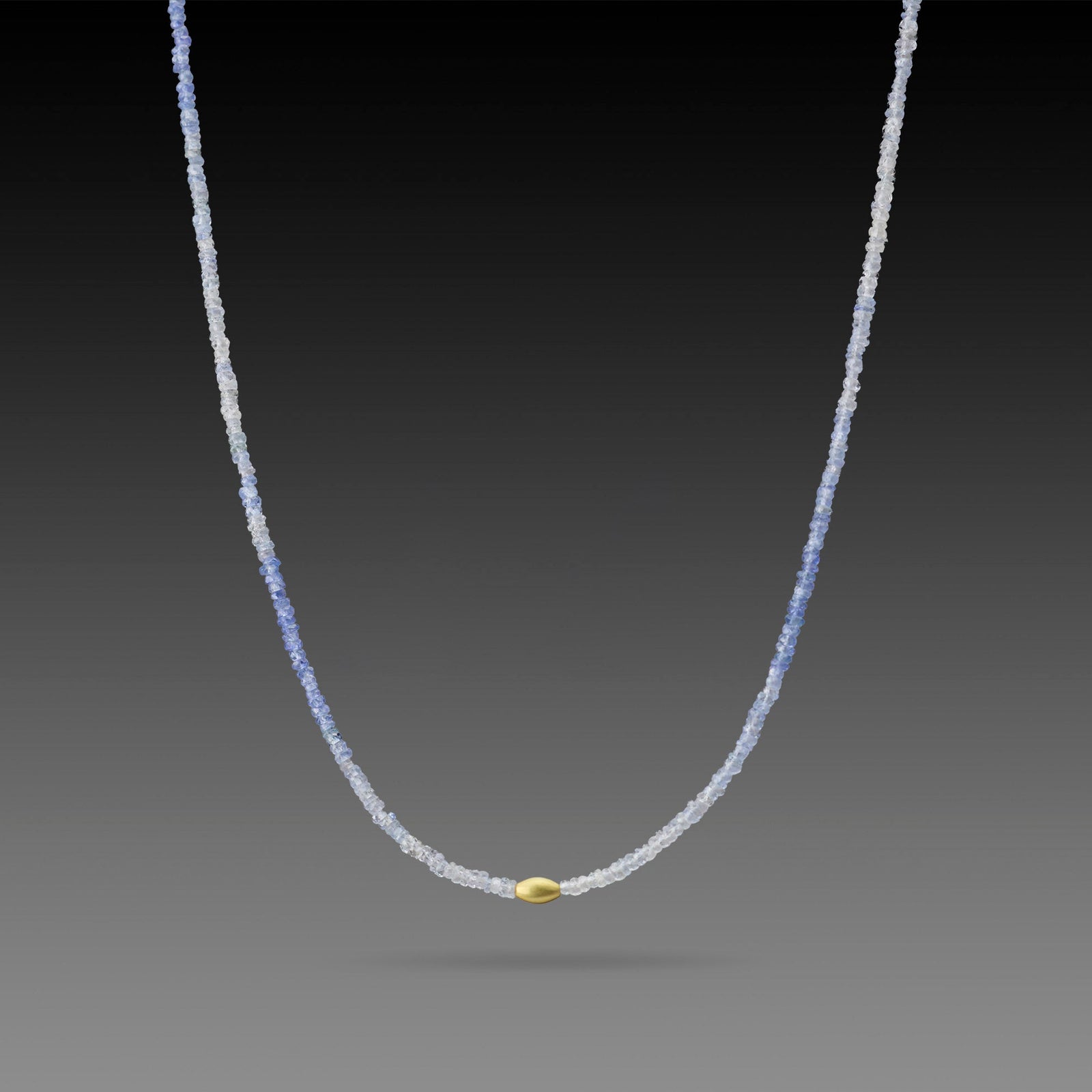 Ombre Sapphire Beaded Necklace