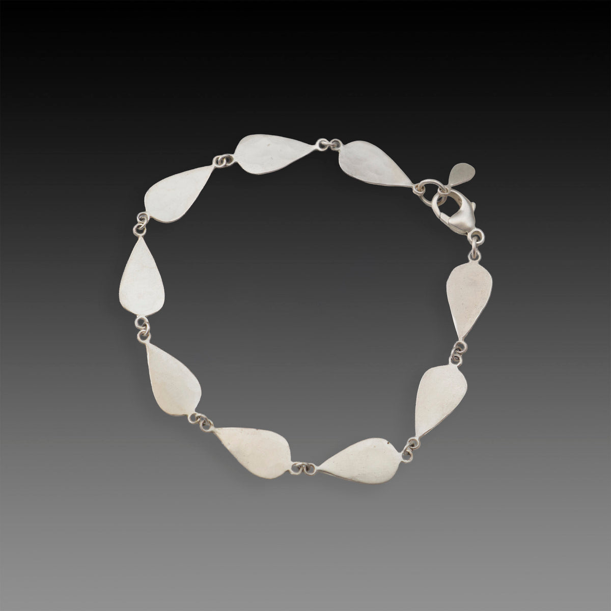Silver Drop Linked Bracelet