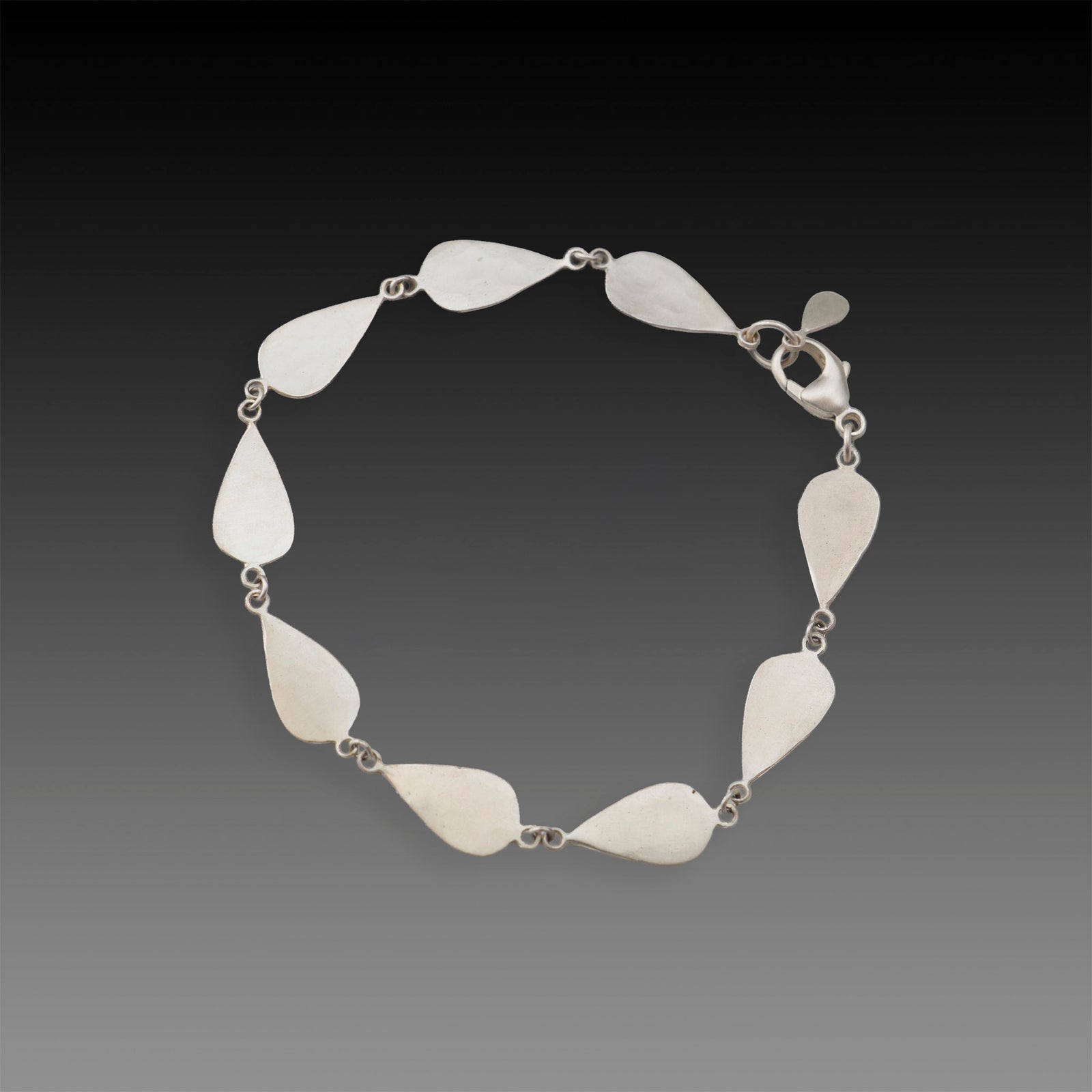 Silver Drop Linked Bracelet