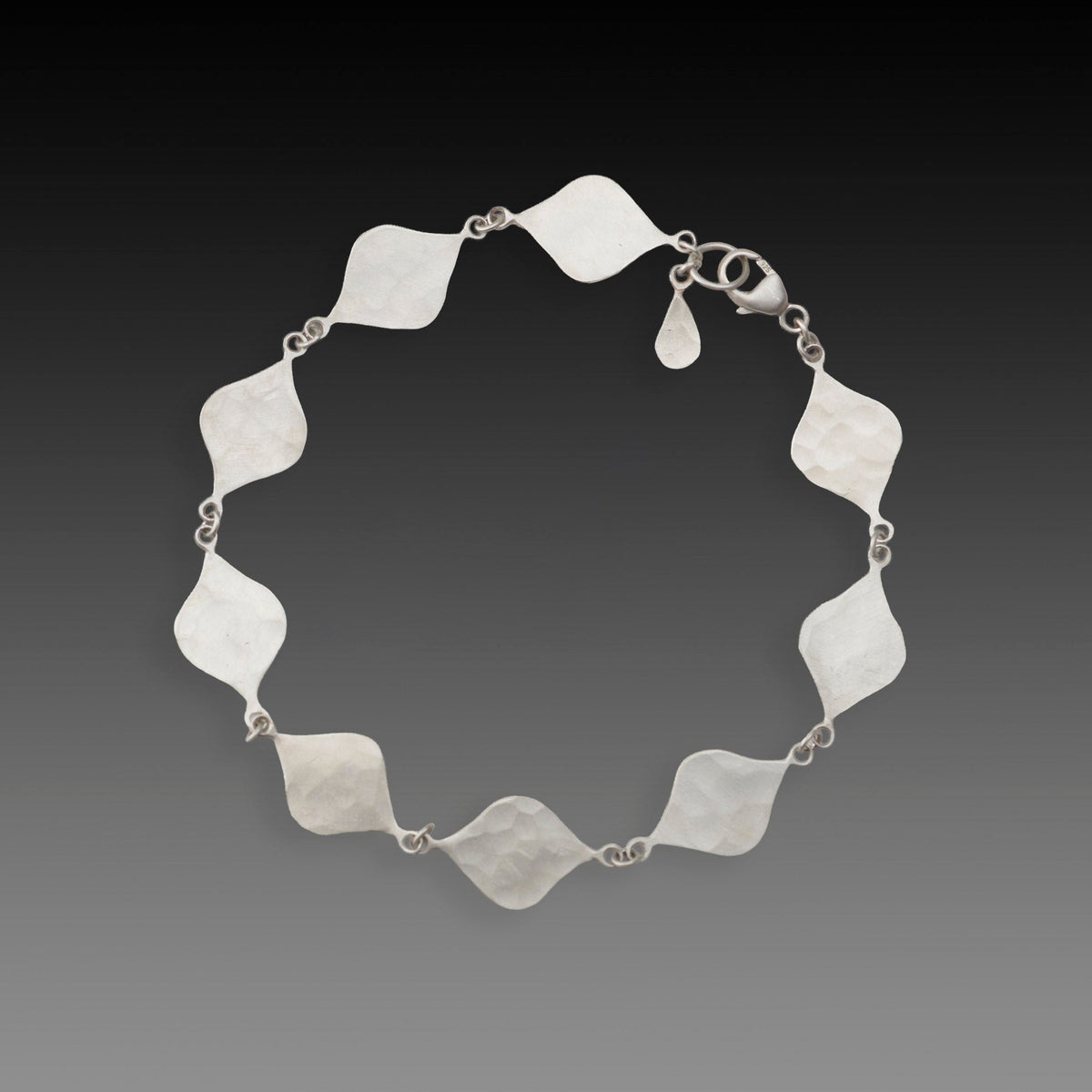 Silver Waves Link Bracelet