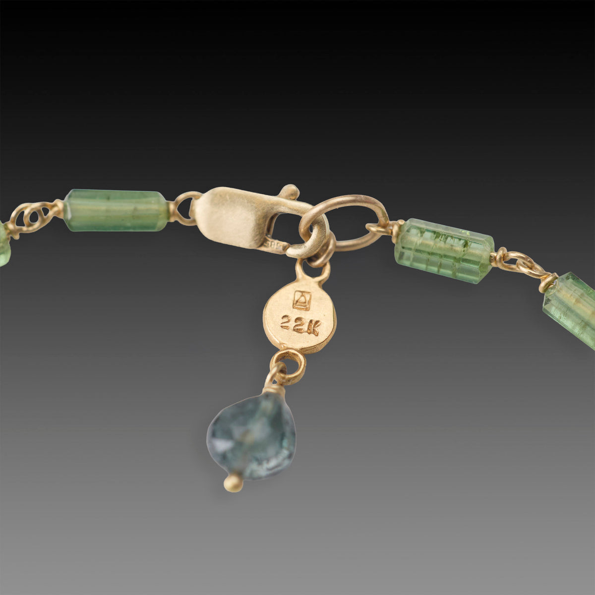 Green Tourmaline Baton Bracelet