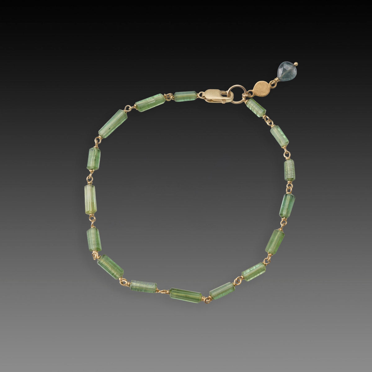 Green Tourmaline Baton Bracelet
