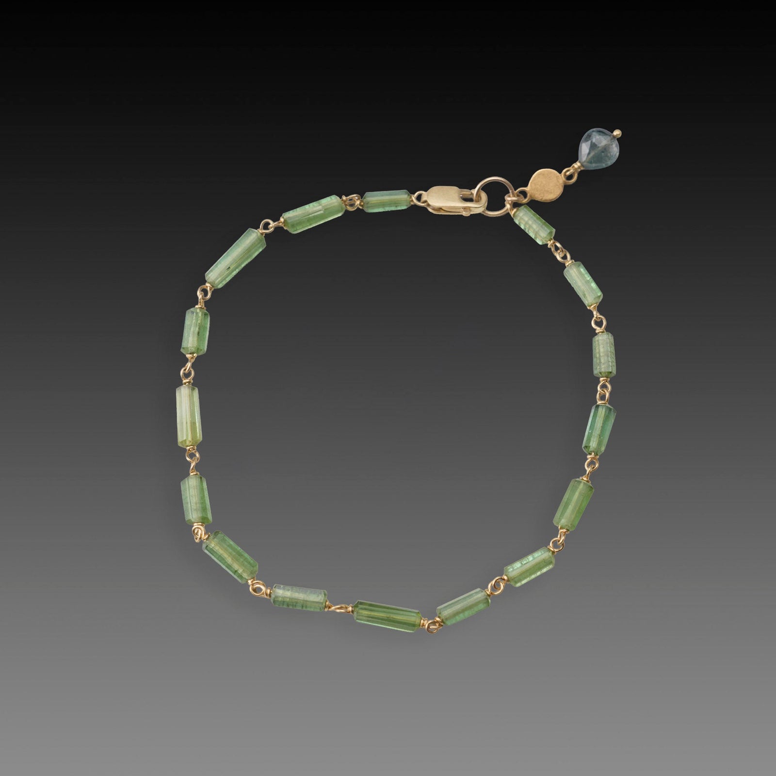 Green Tourmaline Baton Bracelet