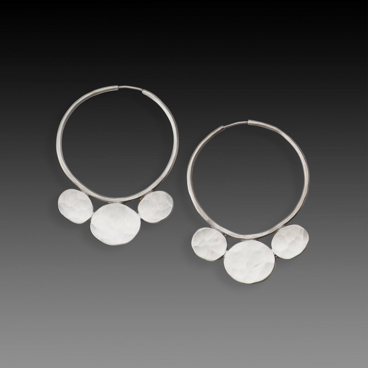 Medium Disk Hoop Earrings