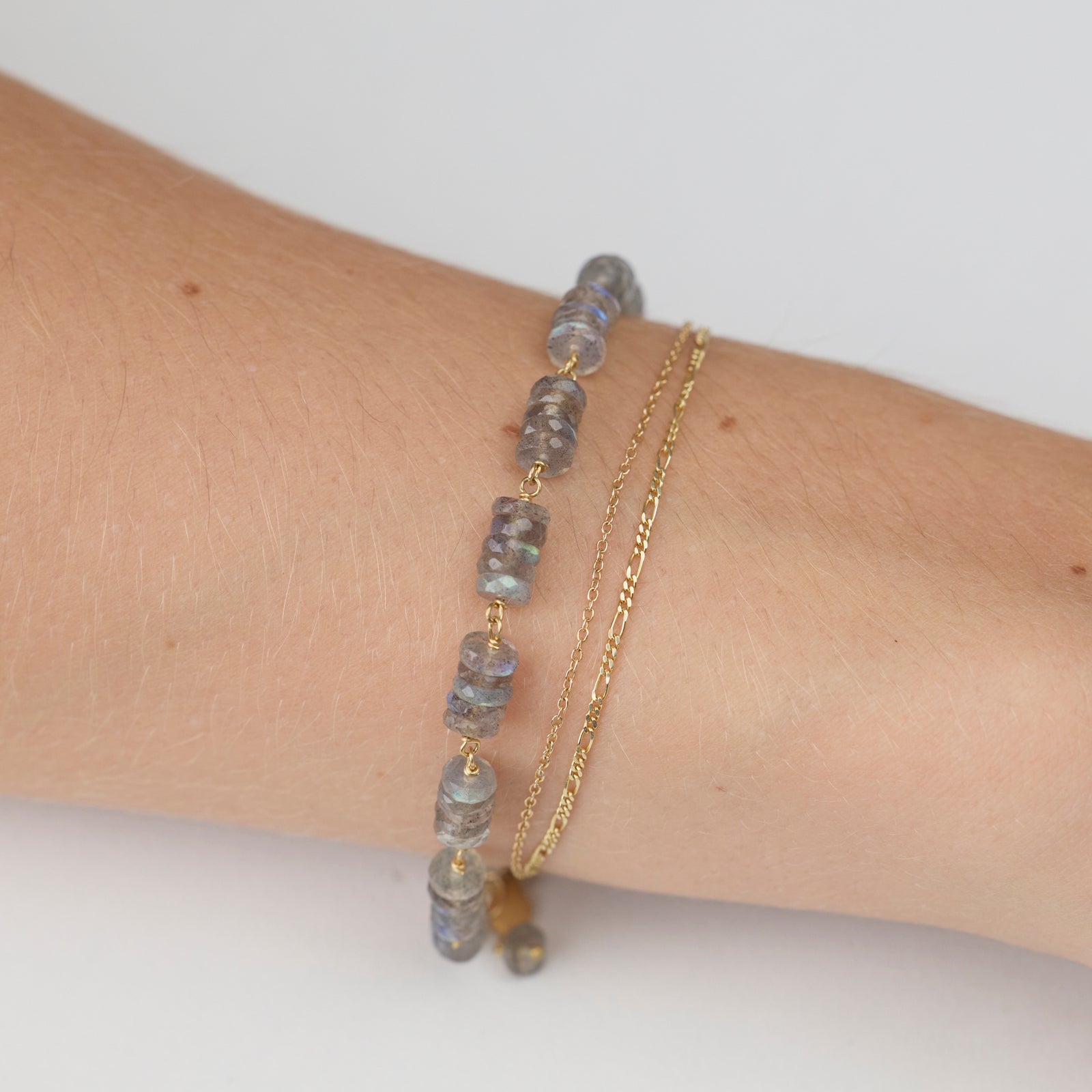 Dreamy Labradorite & Gold Bracelet
