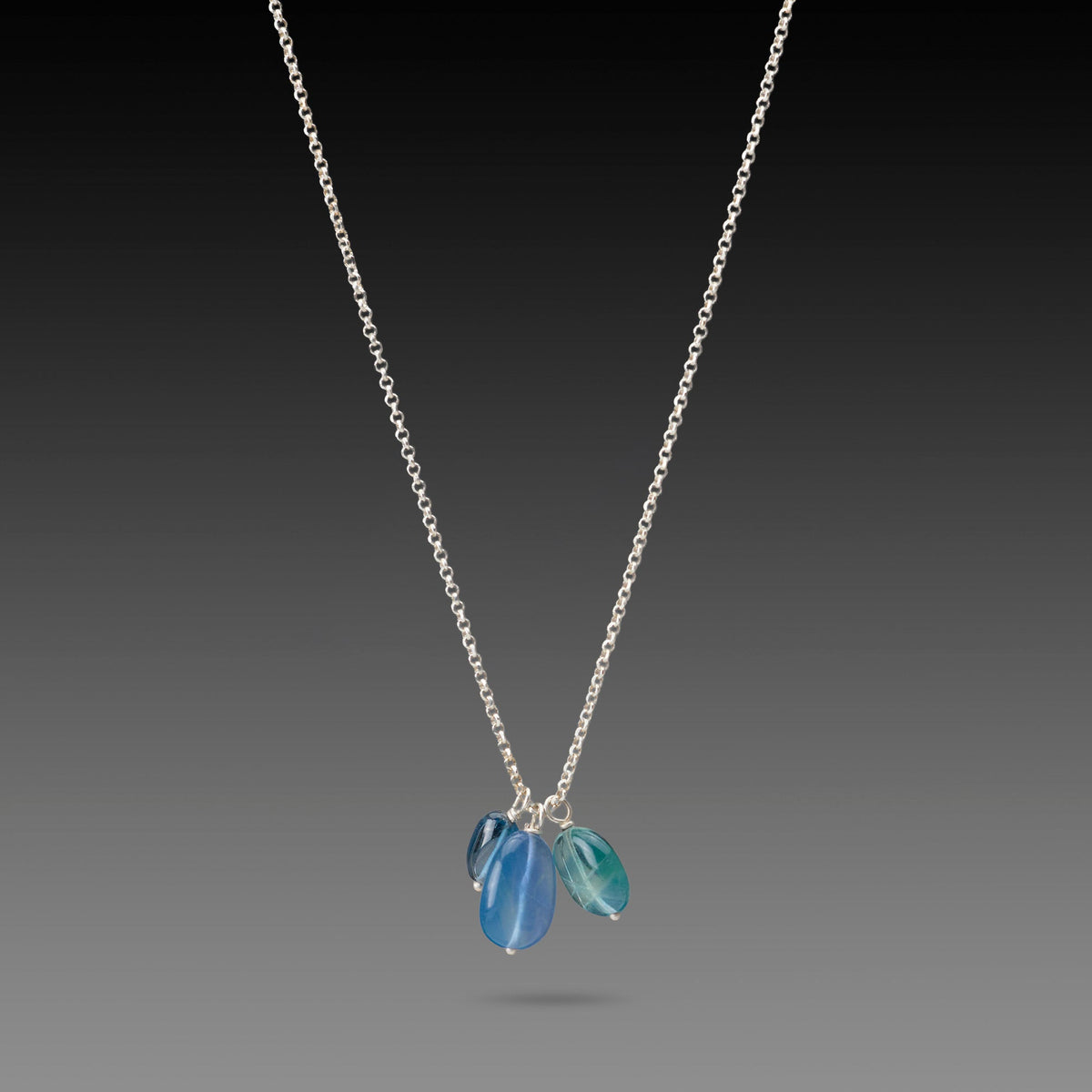Fluorite Beads Charm Necklace