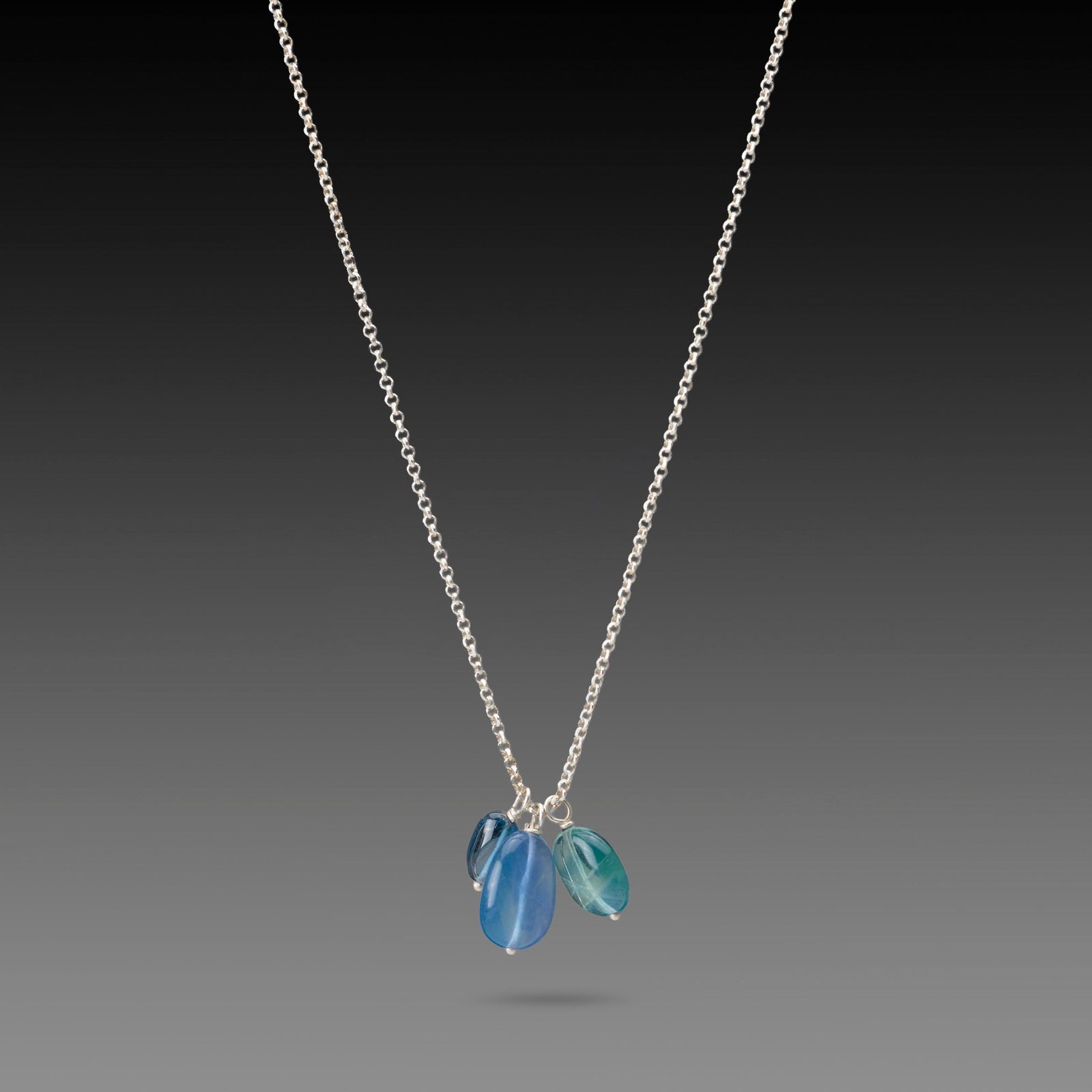 Fluorite Beads Charm Necklace