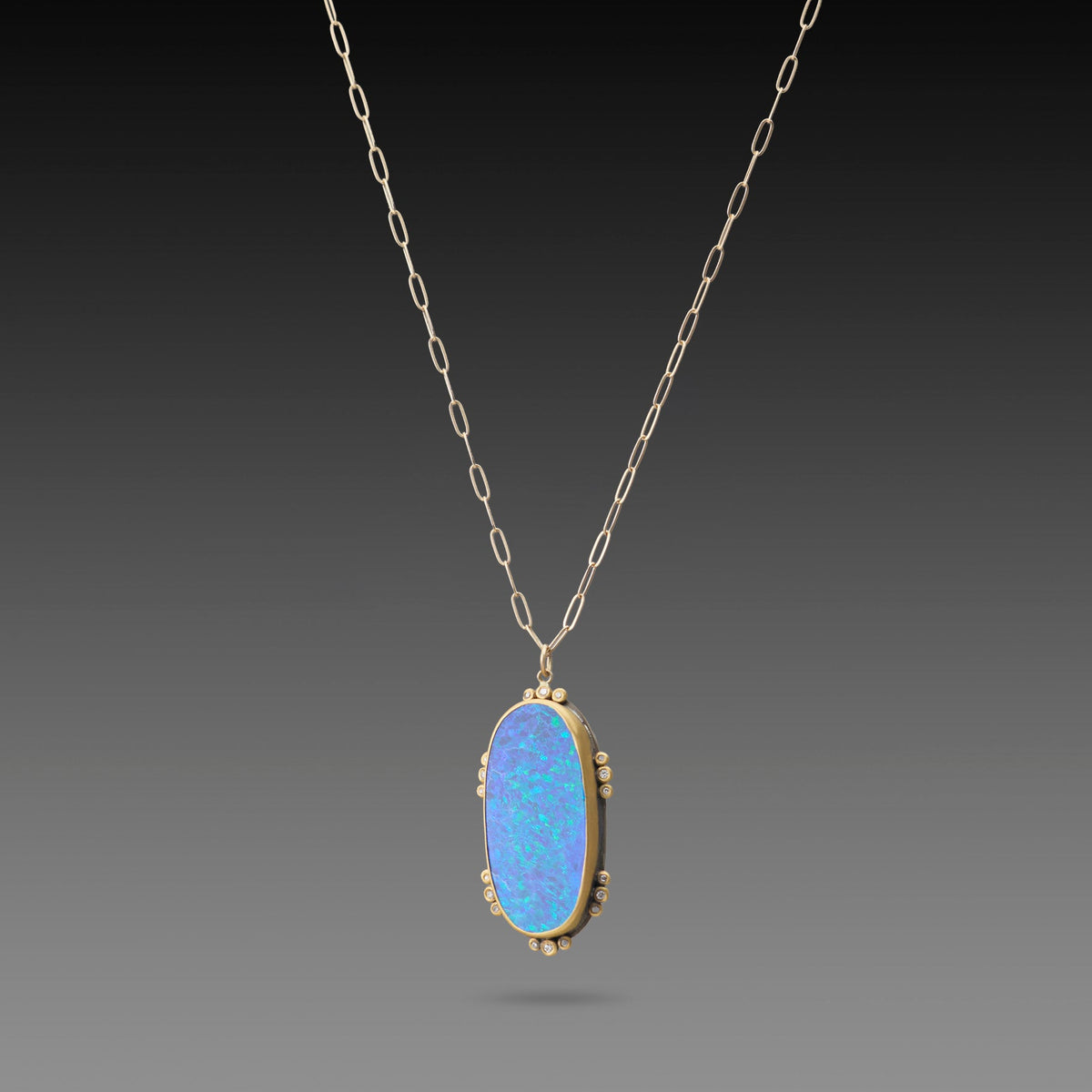 Australian Boulder Opal Statement Necklace
