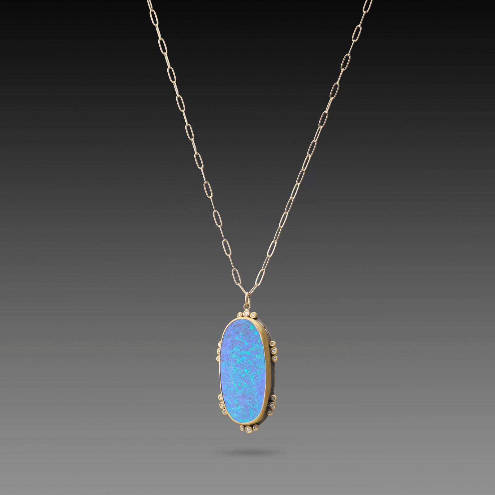 Australian Boulder Opal Statement Necklace