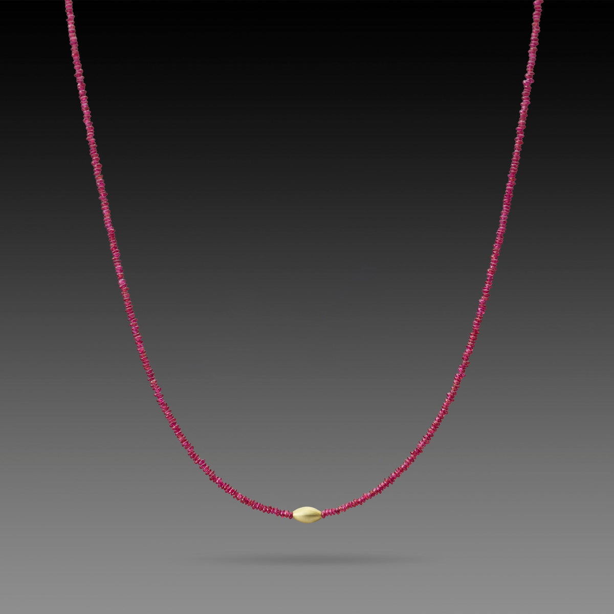 Ruby Beaded Necklace