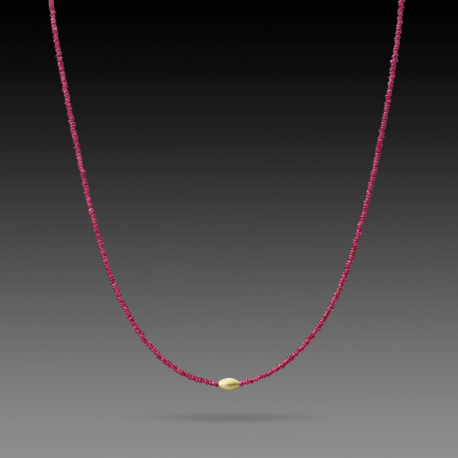 Ruby Beaded Necklace