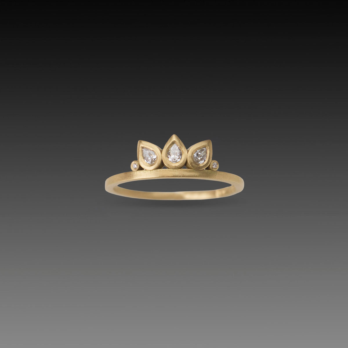 Lotus Petal Diamond Band