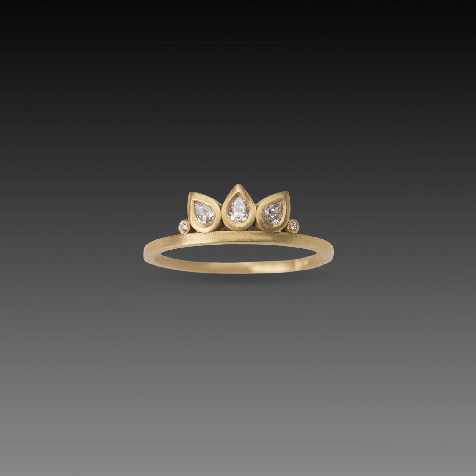 Lotus Petal Diamond Band