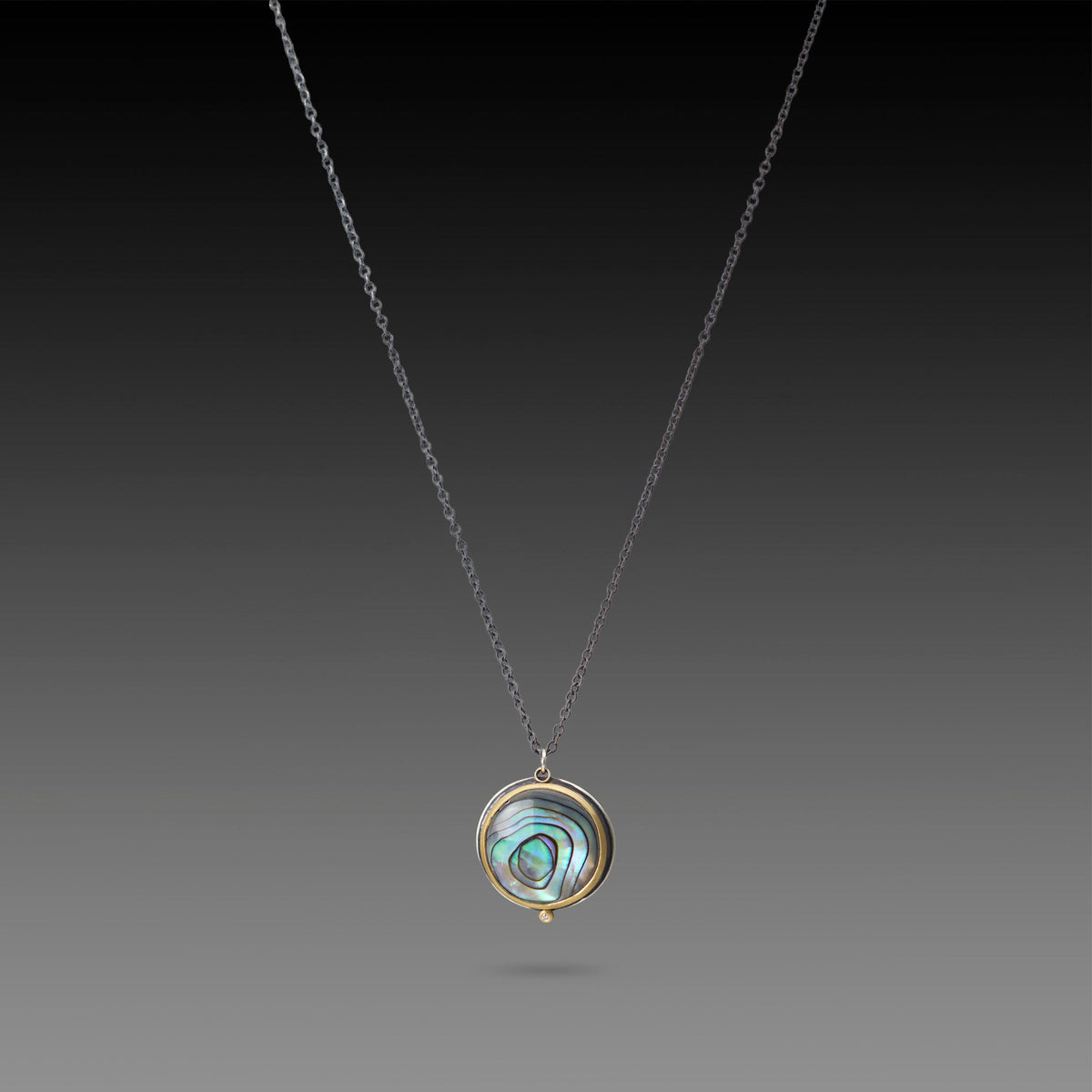 Mother of Pearl Necklace with Diamond