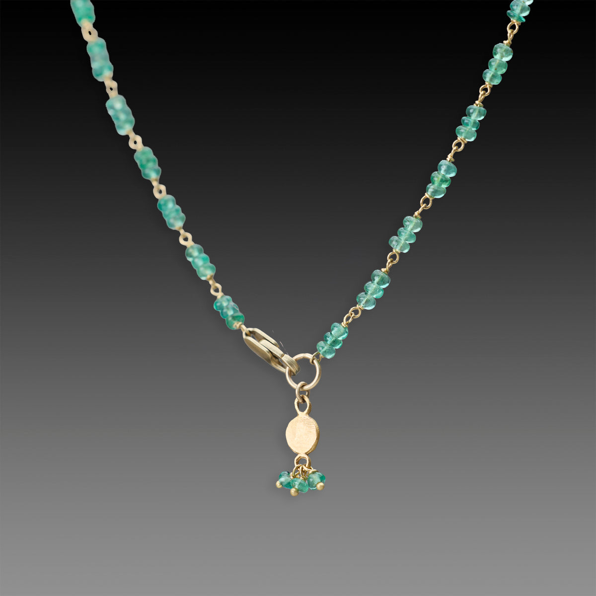 Evergreen Emerald Beaded Necklace
