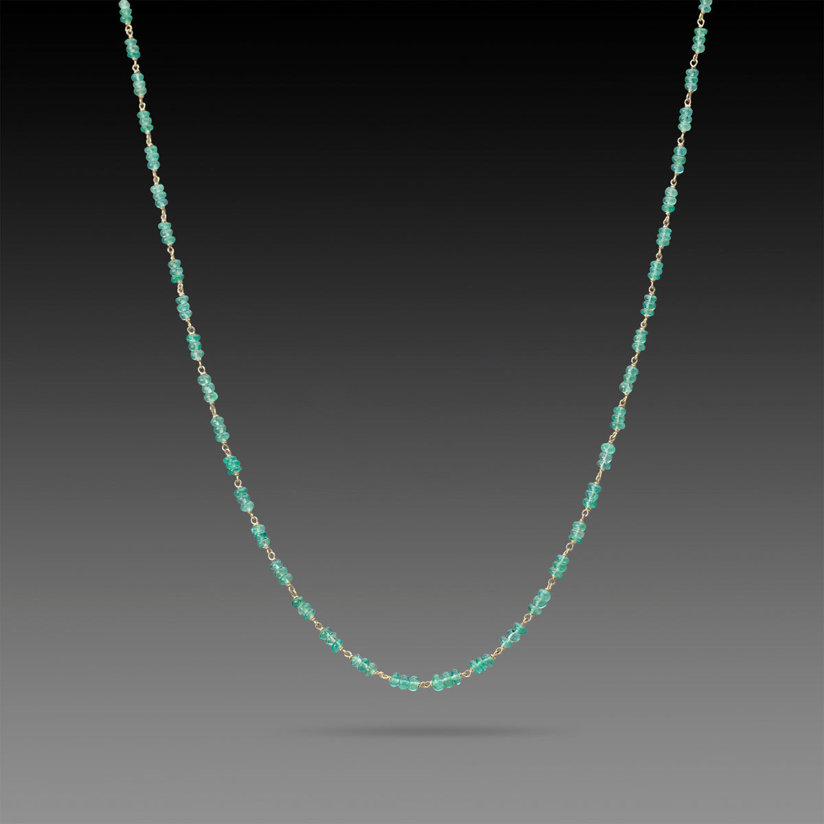 Evergreen Emerald Beaded Necklace