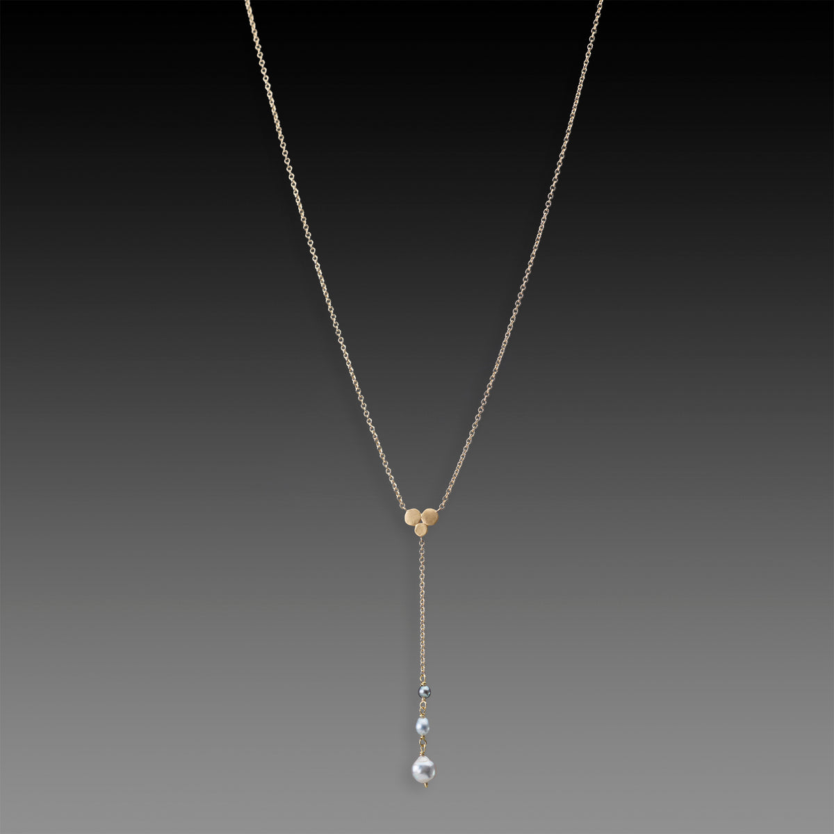 Triple Pearl Drop Necklace