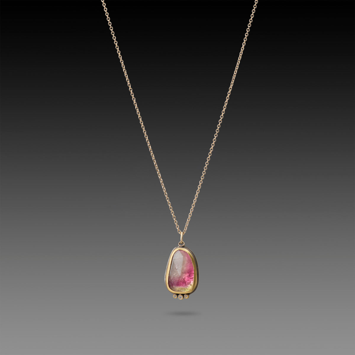 Ombre Pink Tourmaline Necklace