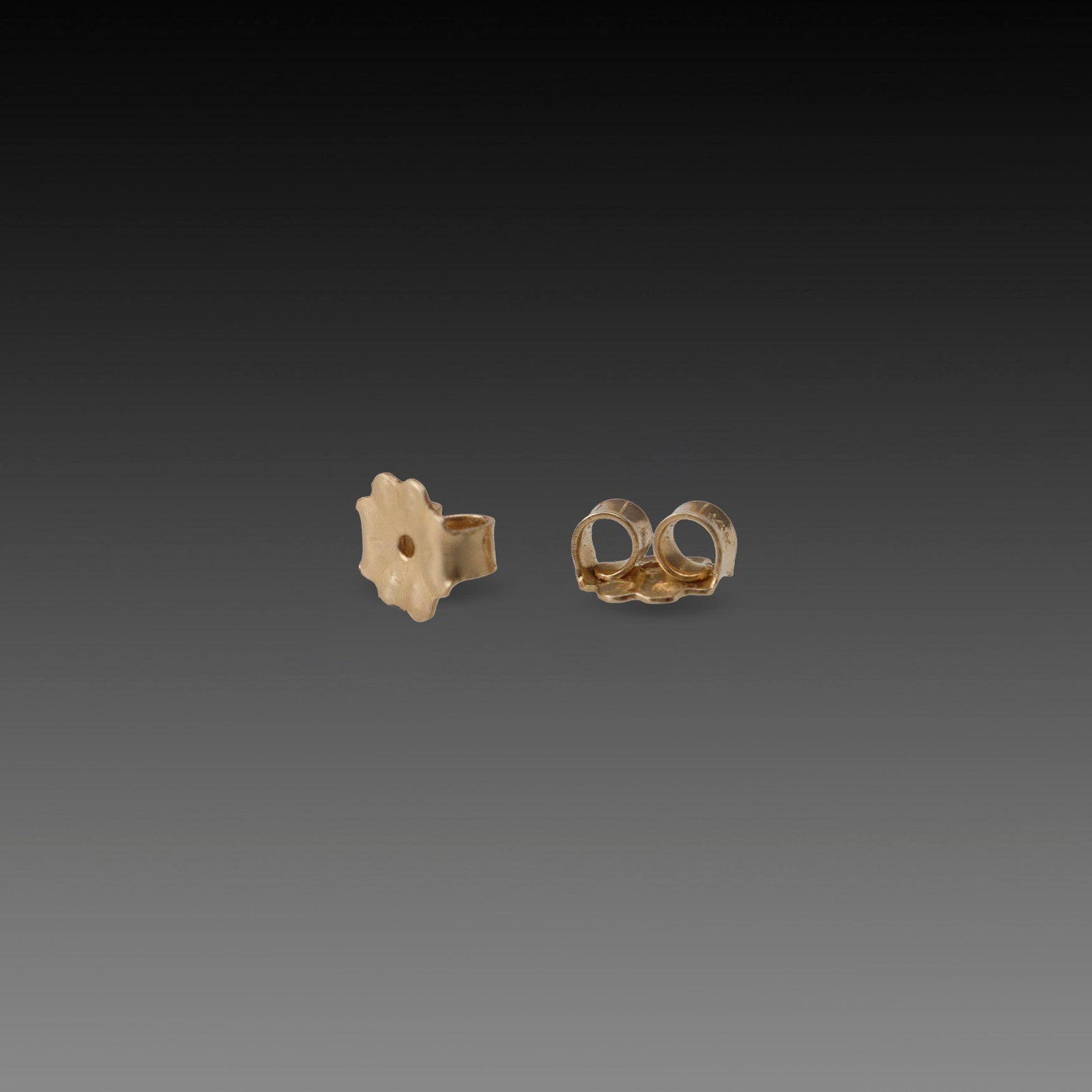 Gold Dot Stud Earrings with Diamonds