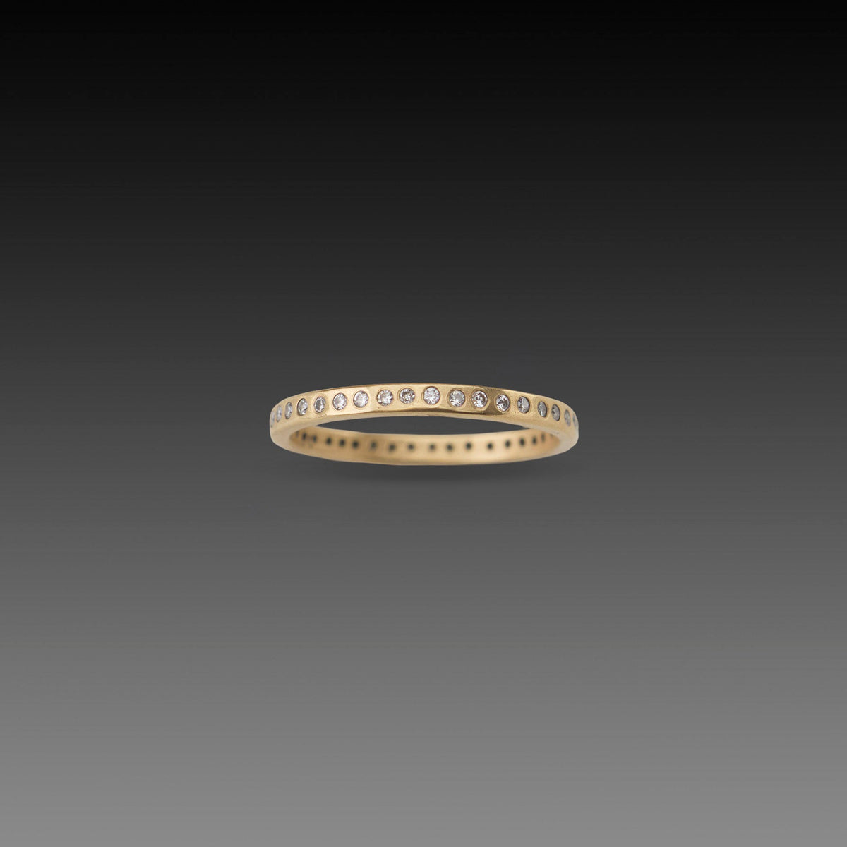 Narrow Diamond Line Band