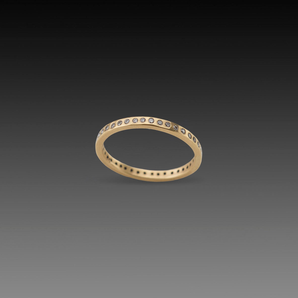Narrow Diamond Line Band