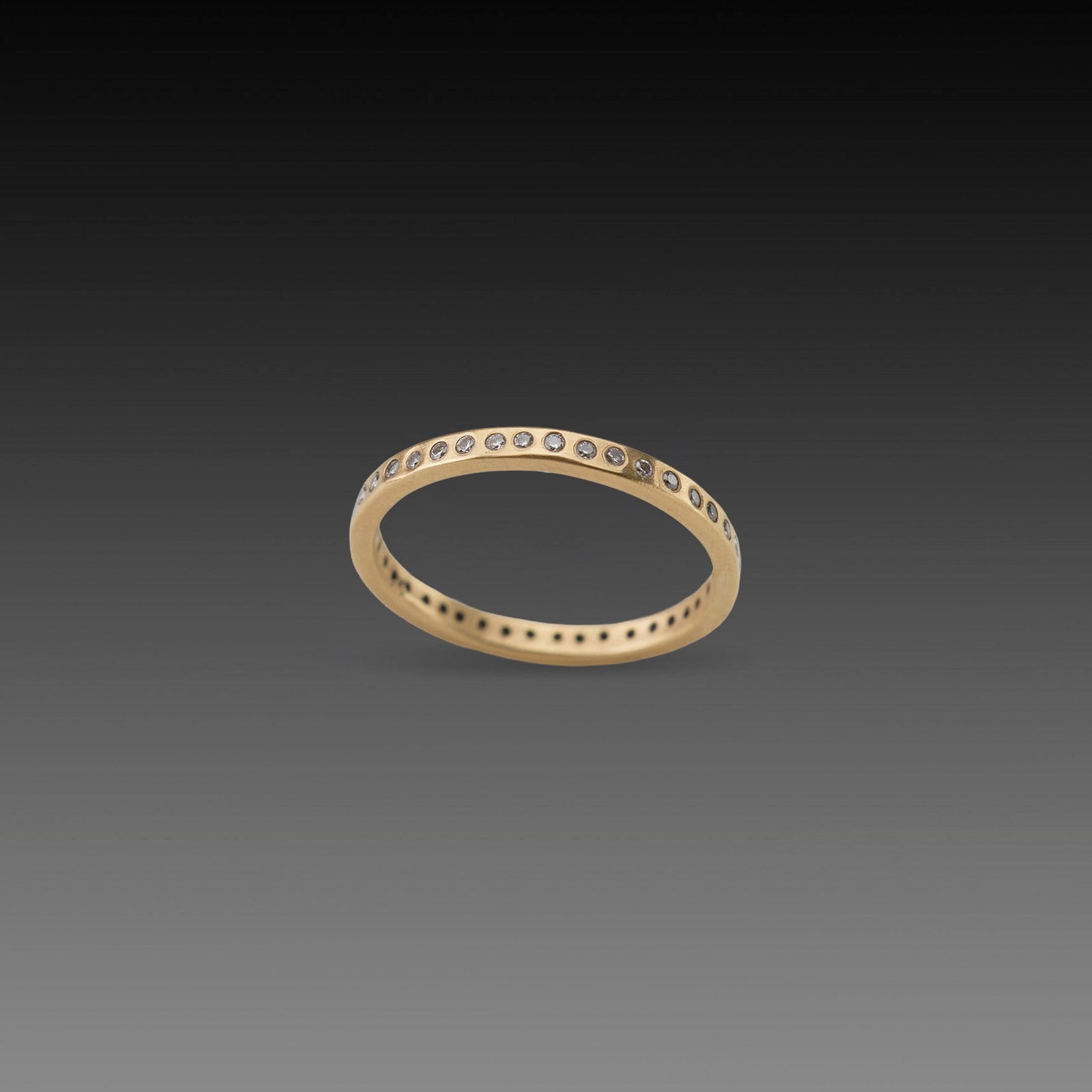 Narrow Diamond Line Band