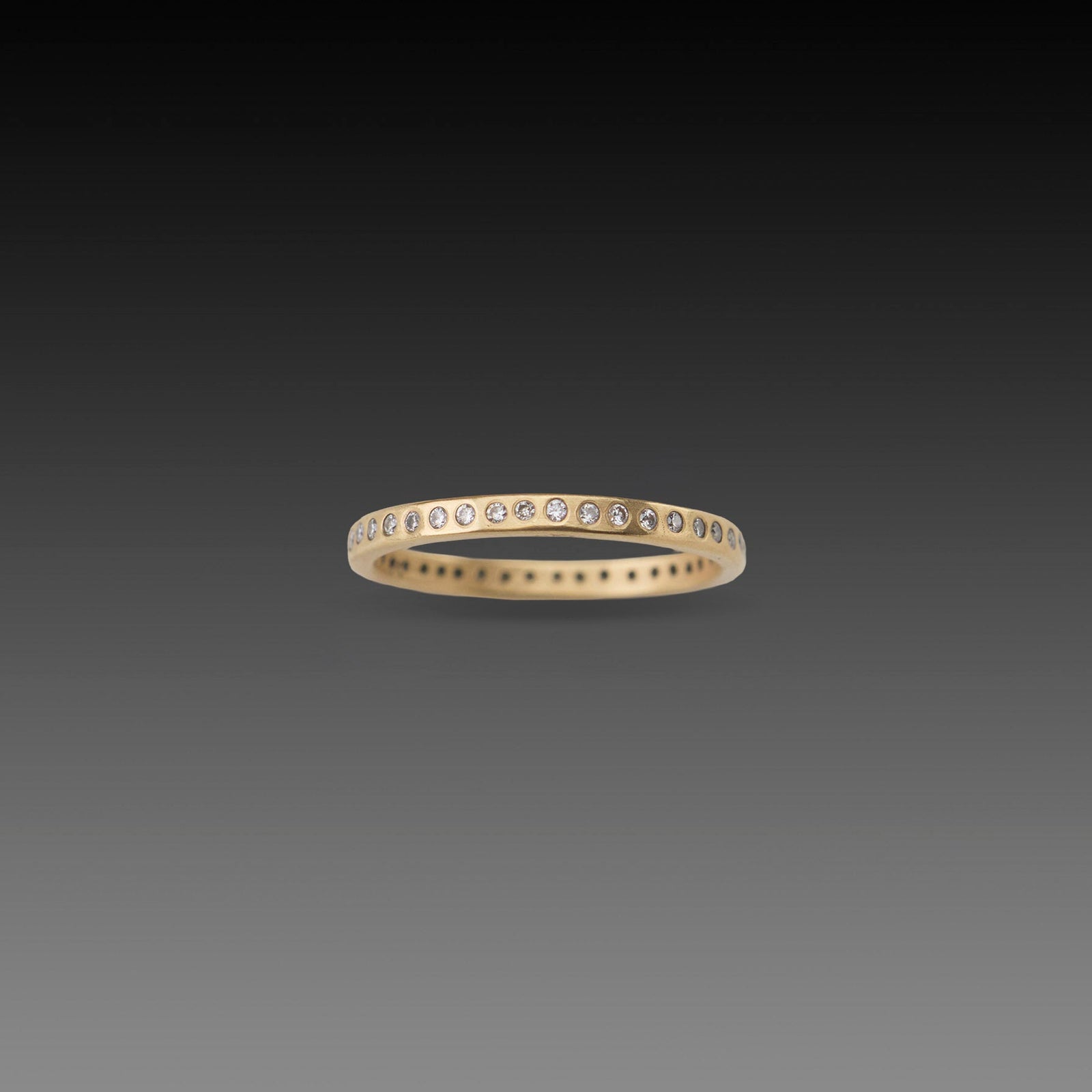 Narrow Diamond Line Band