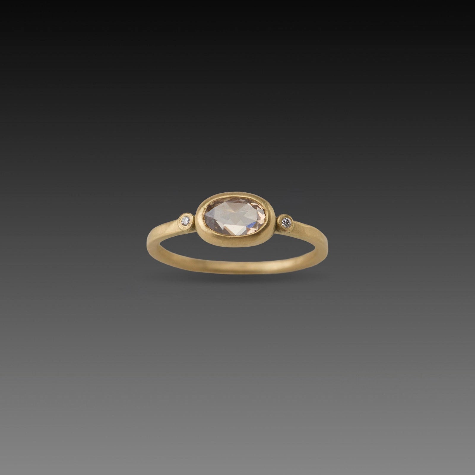 Champagne Diamond Oval Ring