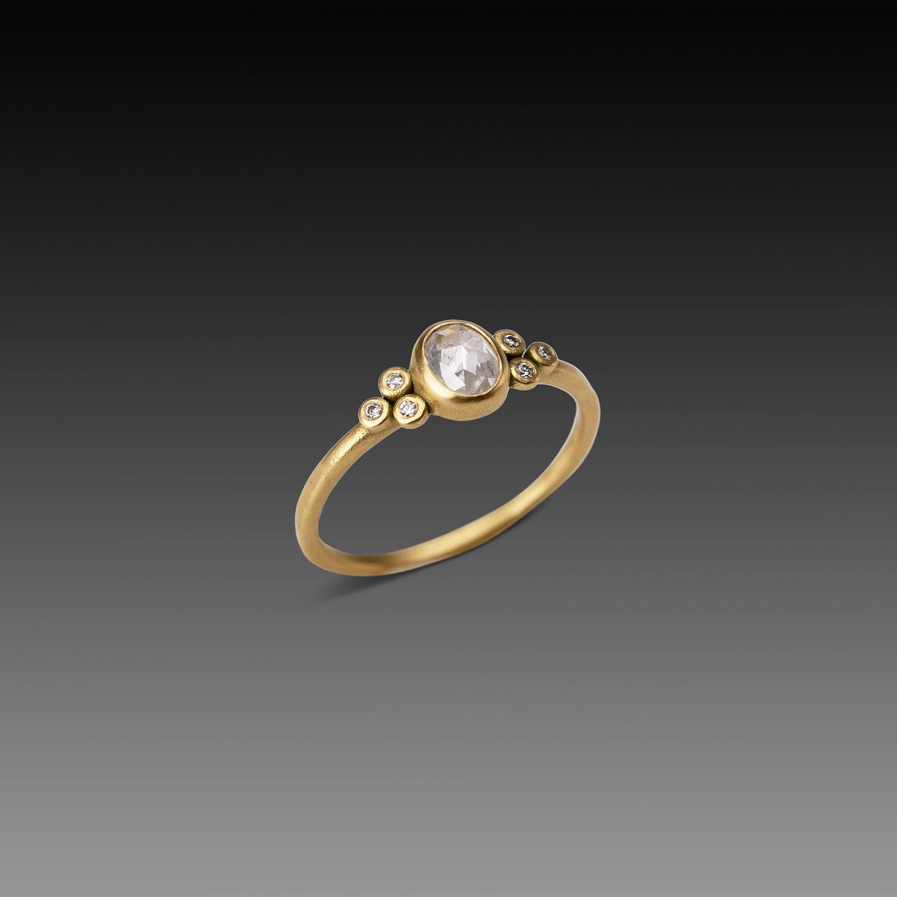 Petite Gray Diamond Ring