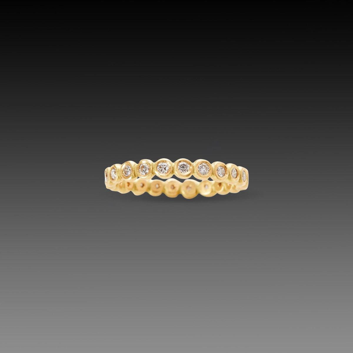 Hammered Dot Diamond Eternity Band