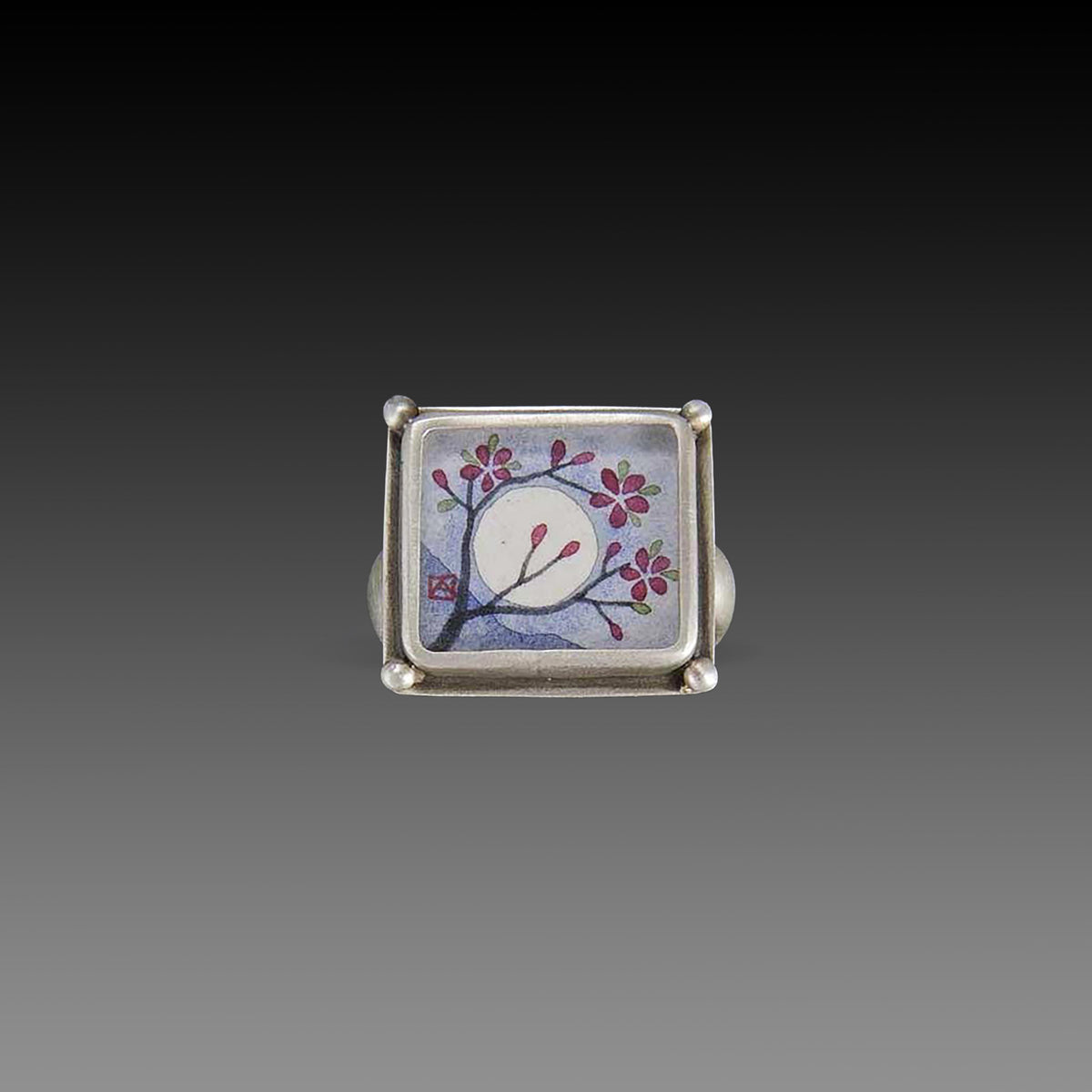 Small Square Plum Blossom Ring