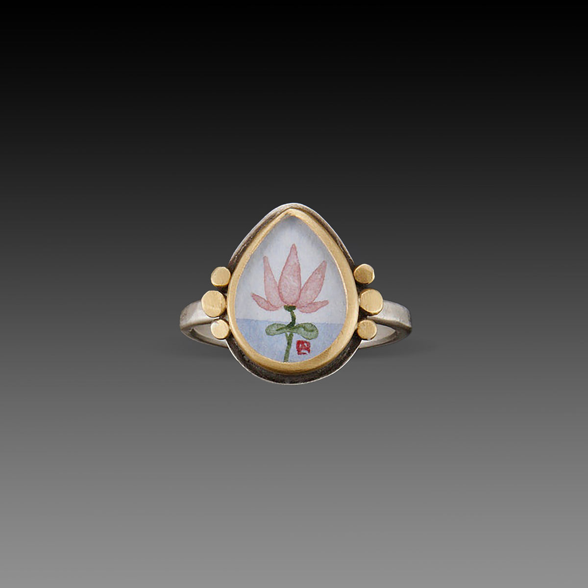 Teardrop Lotus Ring