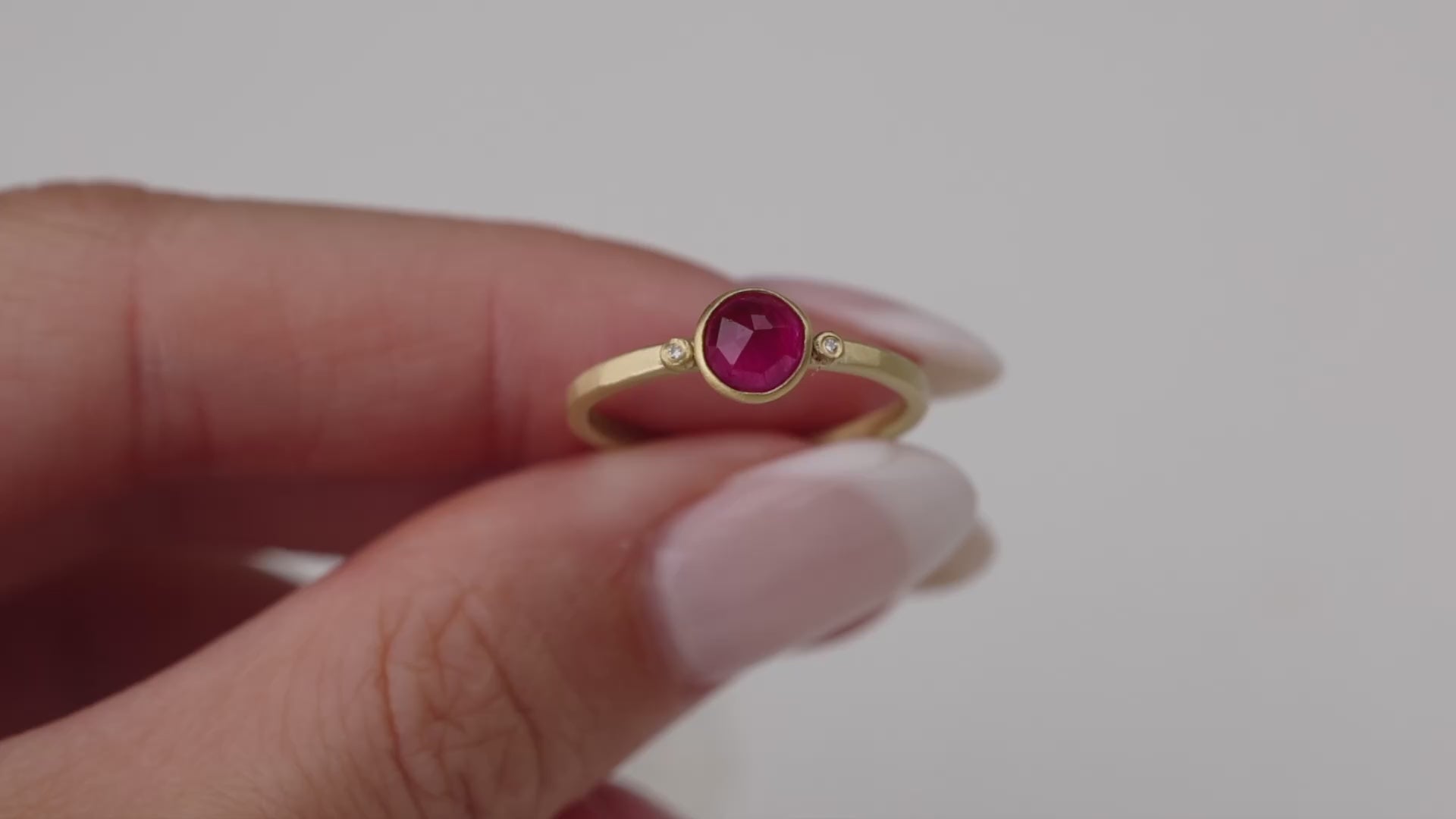 Ruby Ring with Diamonds
