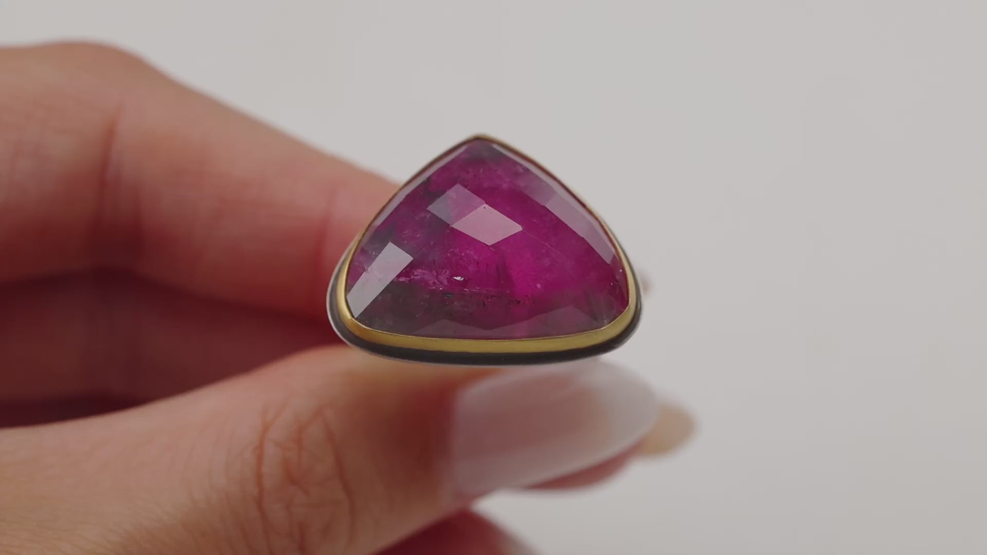 Pink Tourmaline Statement Ring