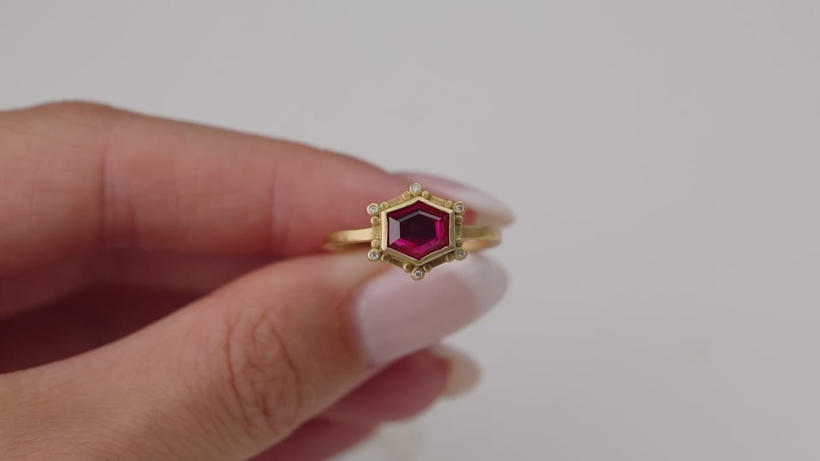 Ruby Ring with Diamonds