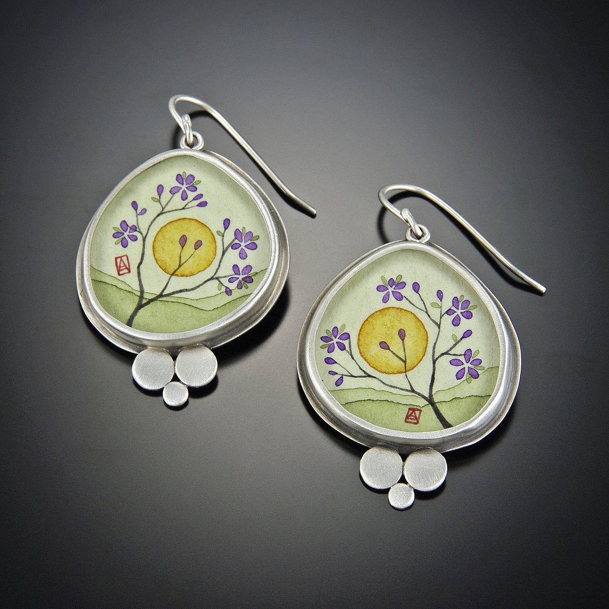 Organic Plum Blossom Earring Ananda Khalsa