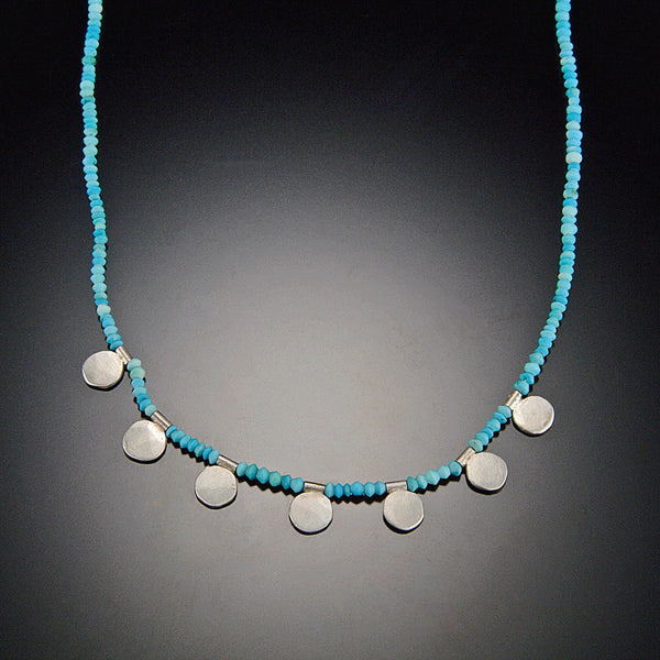 Turquoise Bead Chain with Small Disks