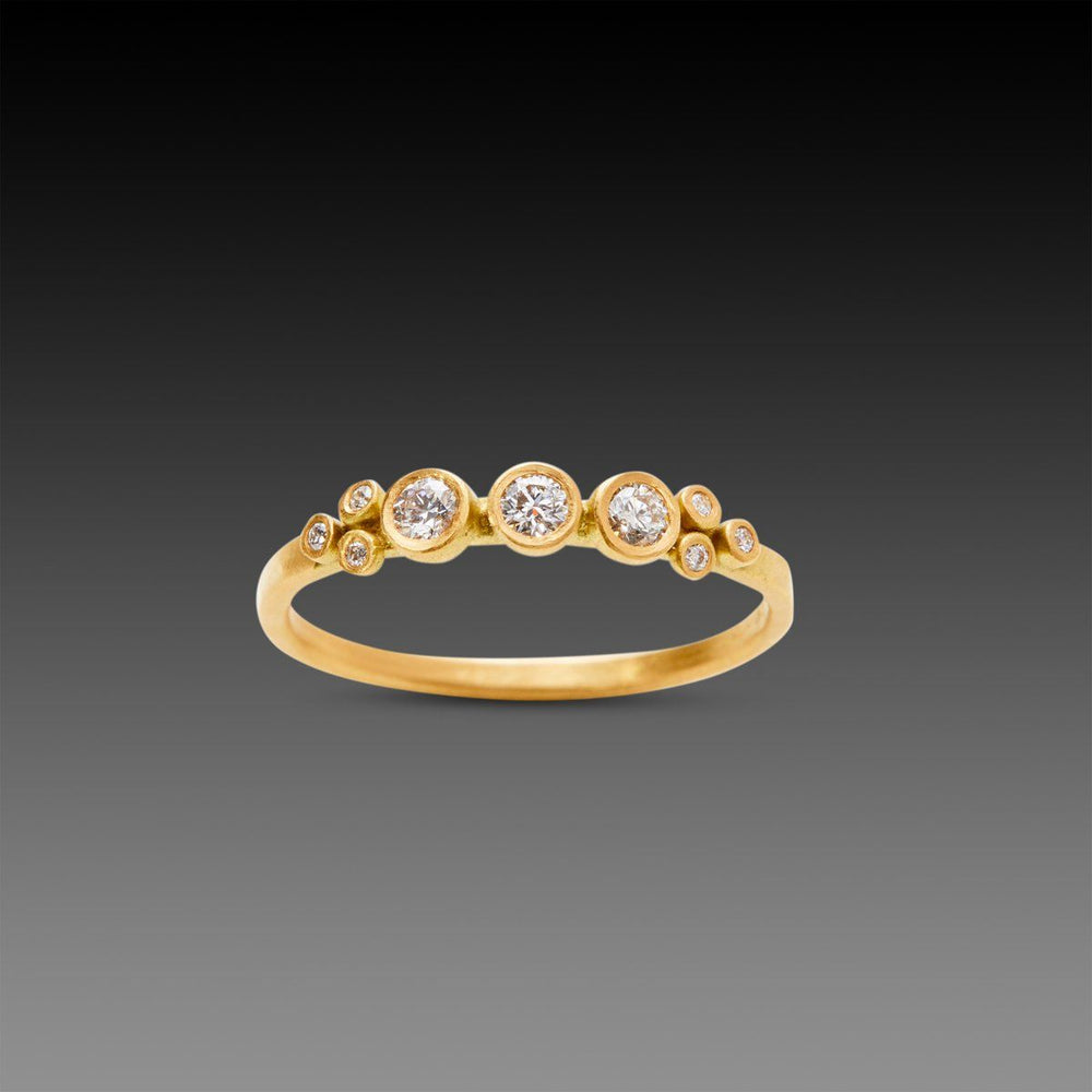 ANANDA KHALSA | ROSECUT EMERALD GOLD RING | SIZE 6.5 main image 1