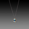 London Blue Topaz Necklace with Diamond