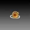Dendritic Agate Ring with Diamonds