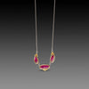 Rubies with 22k Gold Trios Necklace