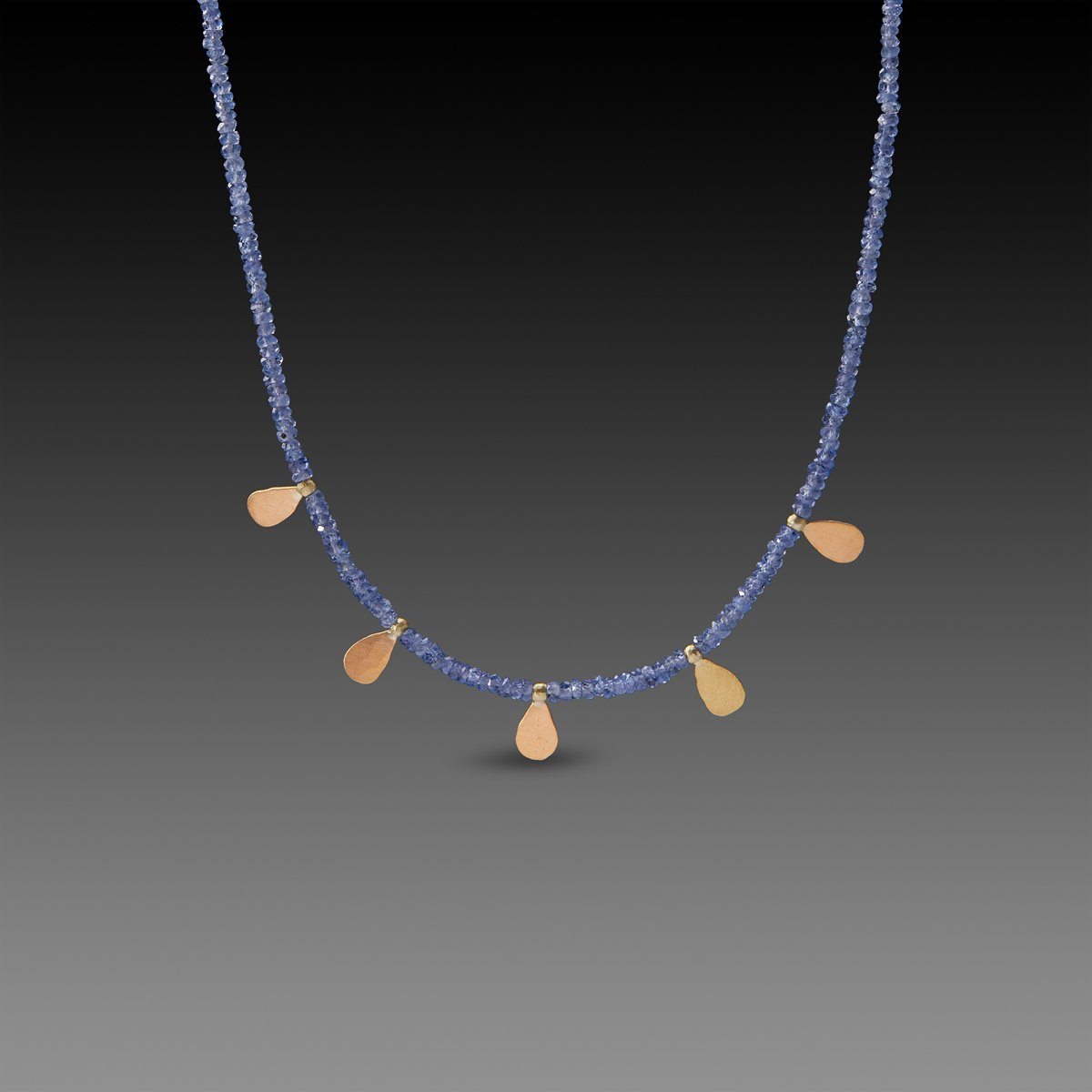 Tundra Sapphire Linked Chian, store 14k Gold Plated Linked Chain, 5 Foot 3.5 mm Loose Tundra Sapphire Beads, Handmade Jewelry