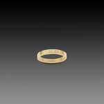 3mm Hammered Gold Band