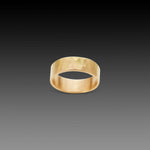 7mm Hammered Gold Band