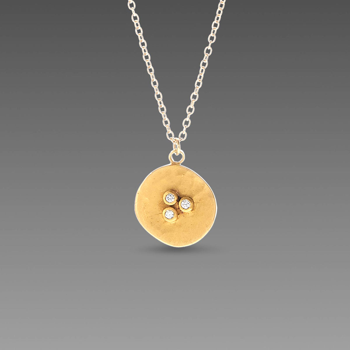 22k Bud Necklace with Diamonds