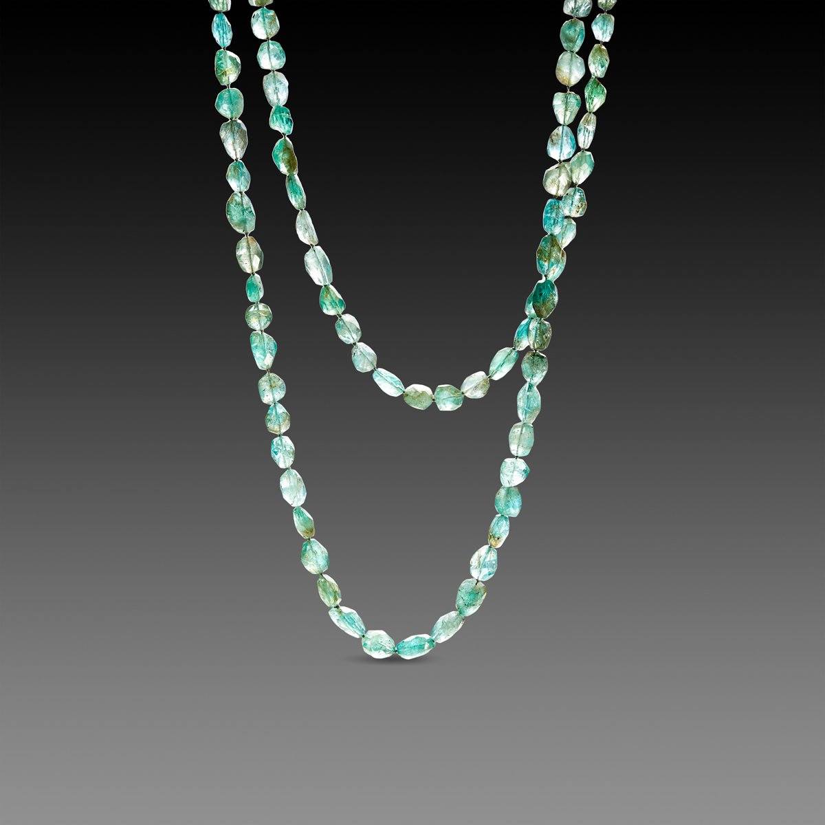 Long Apatite Necklace