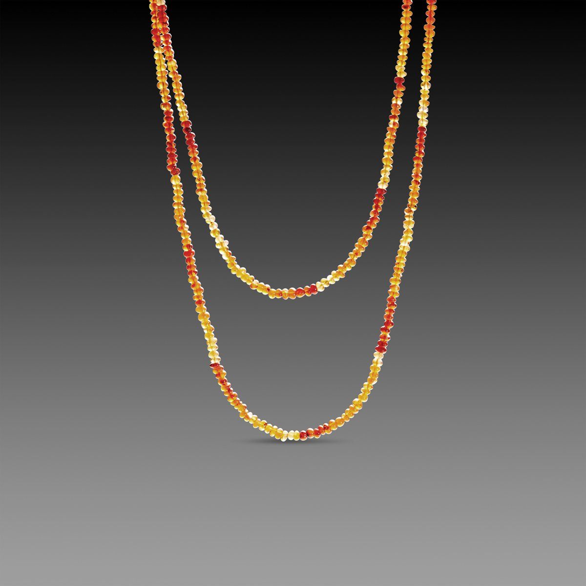 Long Ombre Carnelian Necklace