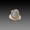 Labradorite Ring with Gold Dots