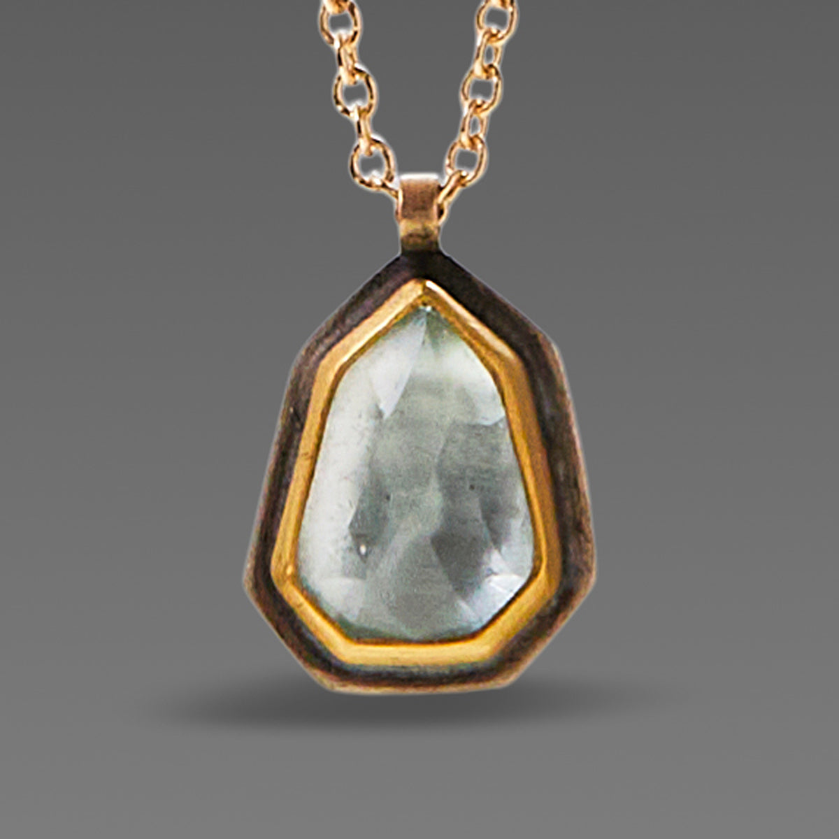 Geometric Topaz Necklace